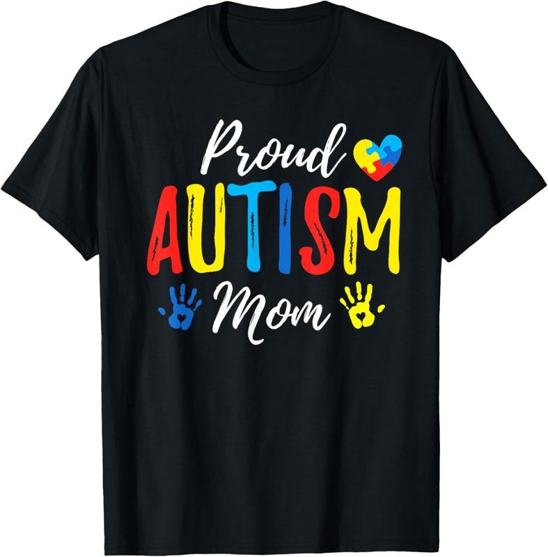 100% Cotton Proud Mom Autism Awareness Family Matching Shirt T-Shirt Hoodie, Sweatshirt | HypeCrazeTee.com
