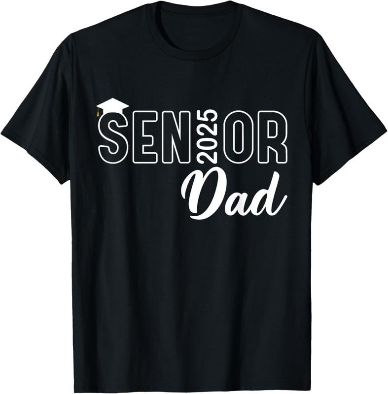 100% Cotton Proud Senior Dad 2025 Senior 2025 Dad Class Of 2025 Father T-Shirt Hoodie, Sweatshirt | HypeCrazeTee.com