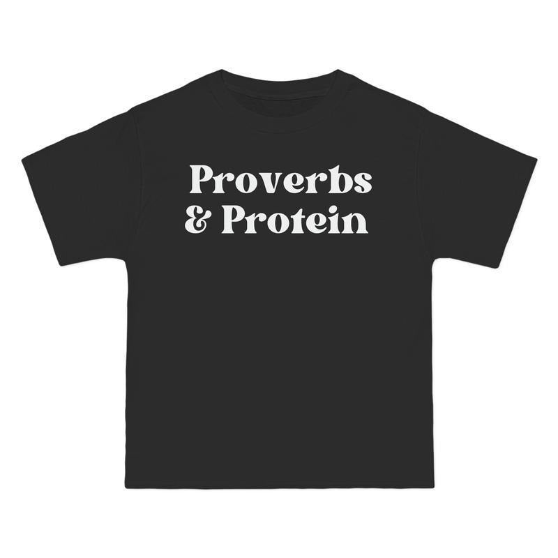 100% Cotton Proverbs And Protein Pump Cover T Shirt Weight Lifting Workout Shirt For Powerlifting Womens Pump Cover...