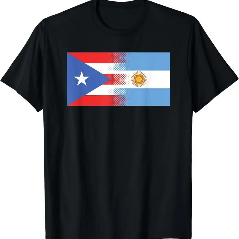 [100% Cotton]Puerto Rican Argentinian Flag Puerto Rico Argentina T-Shirt Hoodie, Sweatshirt | HypeCrazeTee.com