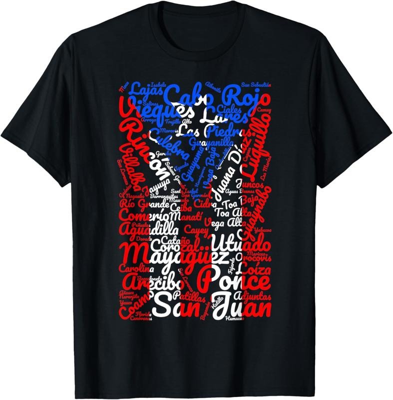 100% Cotton Puerto Rican Flag Shirt Towns And Cities Of Puerto Rico T-Shirt Hoodie, Sweatshirt | HypeCrazeTee.com