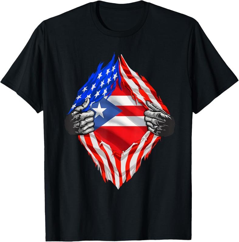 100% Cotton Puerto Rico Super Puerto Rican Flag Patriotic Boricua T-Shirt Hoodie, Sweatshirt | HypeCrazeTee.com