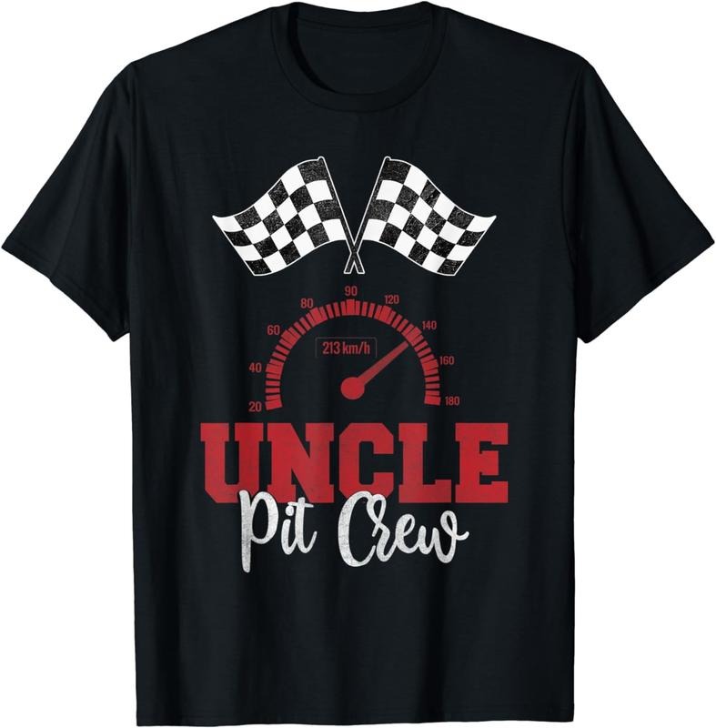 [100% Cotton]Racer Uncle Pit Crew Shirts For Men, Race Car Flag Racing T-Shirt Hoodie, Sweatshirt | HypeCrazeTee.com