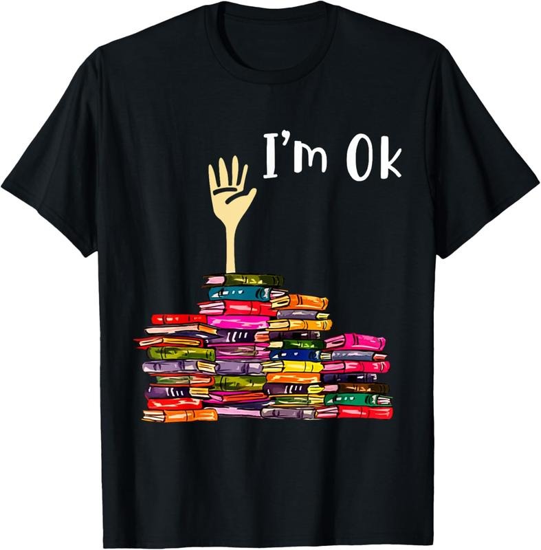 100% Cotton Reading Books Librarian Reader Nerd I'm Ok Teacher School T-Shirt Hoodie, Sweatshirt | HypeCrazeTee.com