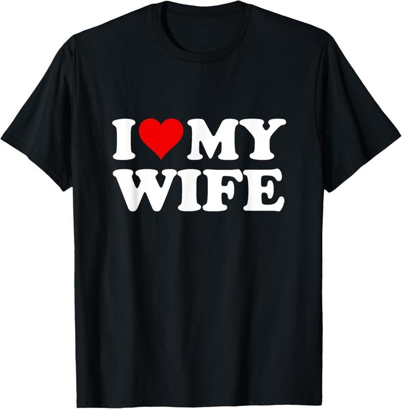 100% Cotton Red Heart I Love My Wife T-Shirt Hoodie, Sweatshirt | HypeCrazeTee.com
