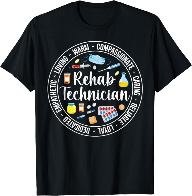 [100% Cotton]Rehab Tech Appreciation Circle Rehabilitation Technician T-Shirt Hoodie, Sweatshirt | HypeCrazeTee.com