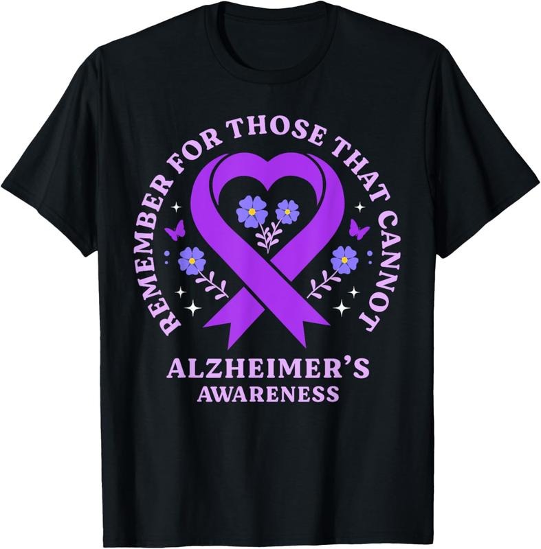 100% Cotton Remember Those That Cannot Alzheimer'S Awareness Ribbon T-Shirts, Hoodie, Sweatshirt