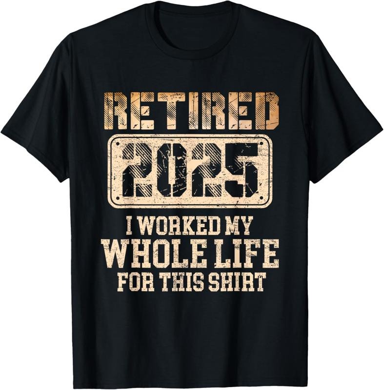 100% Cotton Retired 2025 Vintage Retirement Gift Men Women Humor Lovers T-Shirt Hoodie, Sweatshirt | HypeCrazeTee.com