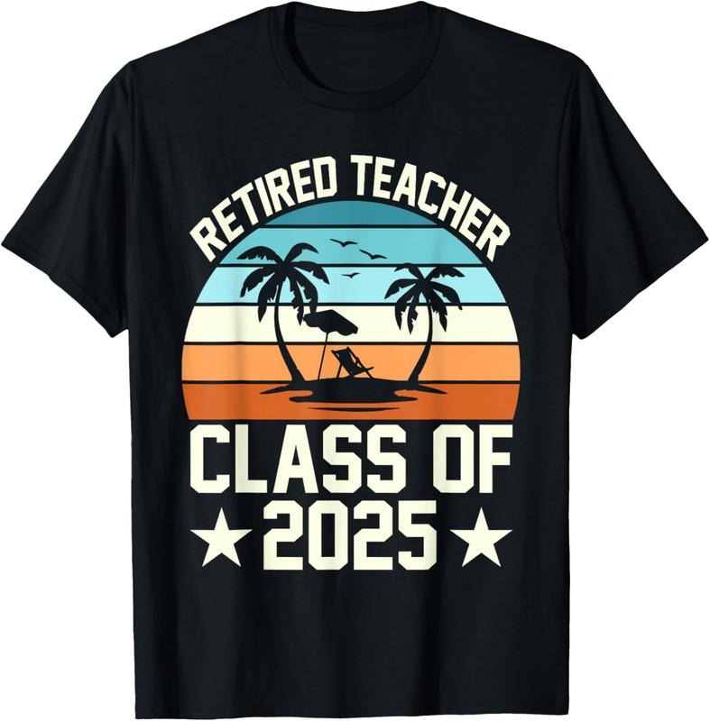 100% Cotton Retired teacher class of 2025 vintage school retirement T-Shirt Hoodie, Sweatshirt | HypeCrazeTee.com