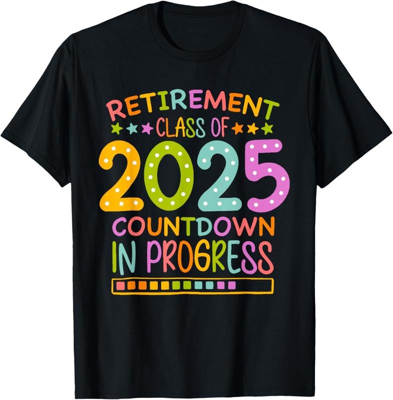 100% Cotton Retirement Class Of 2025 Teacher Countdown Loading Teacher T-Shirt Hoodie, Sweatshirt | HypeCrazeTee.com