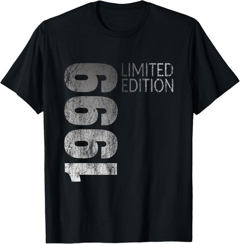 100% Cotton Retro 25 years old men gift 25 birthday gift for women T-Shirt Hoodie, Sweatshirt | HypeCrazeTee.com
