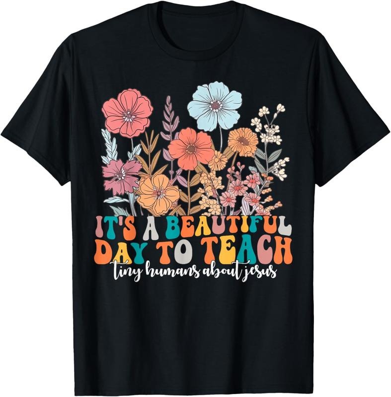 100% Cotton Retro I Teach Tiny Humans About Jesus Christian Teacher T-Shirt Hoodie, Sweatshirt | HypeCrazeTee.com