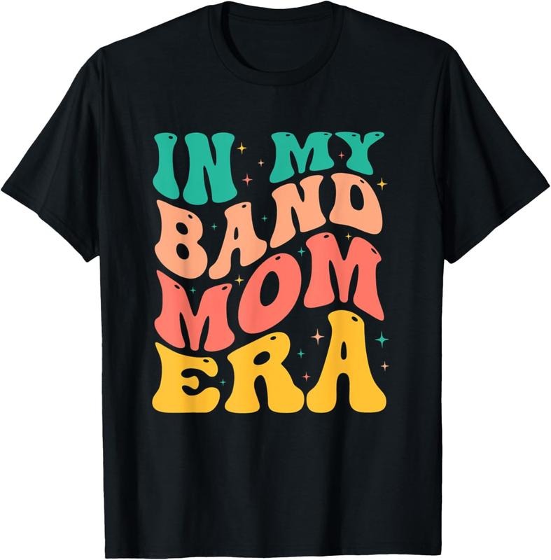 100% Cotton Retro In My Band Mom Era Marching Band Mom Mother Women T-Shirt Hoodie, Sweatshirt | HypeCrazeTee.com