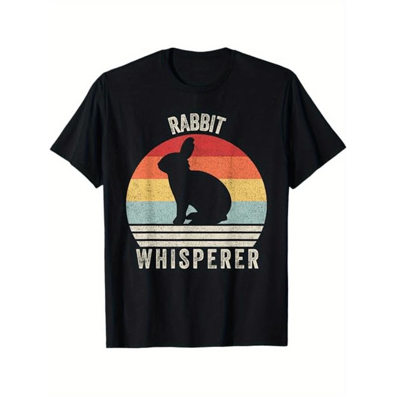 100% Cotton Retro Rabbit Whisperer Shirt Black Bunny Rabbit Animal Lovers Family Friends Halloween Thanksgiving Made USA T-Shirts, Hoodie, Sweatshirt