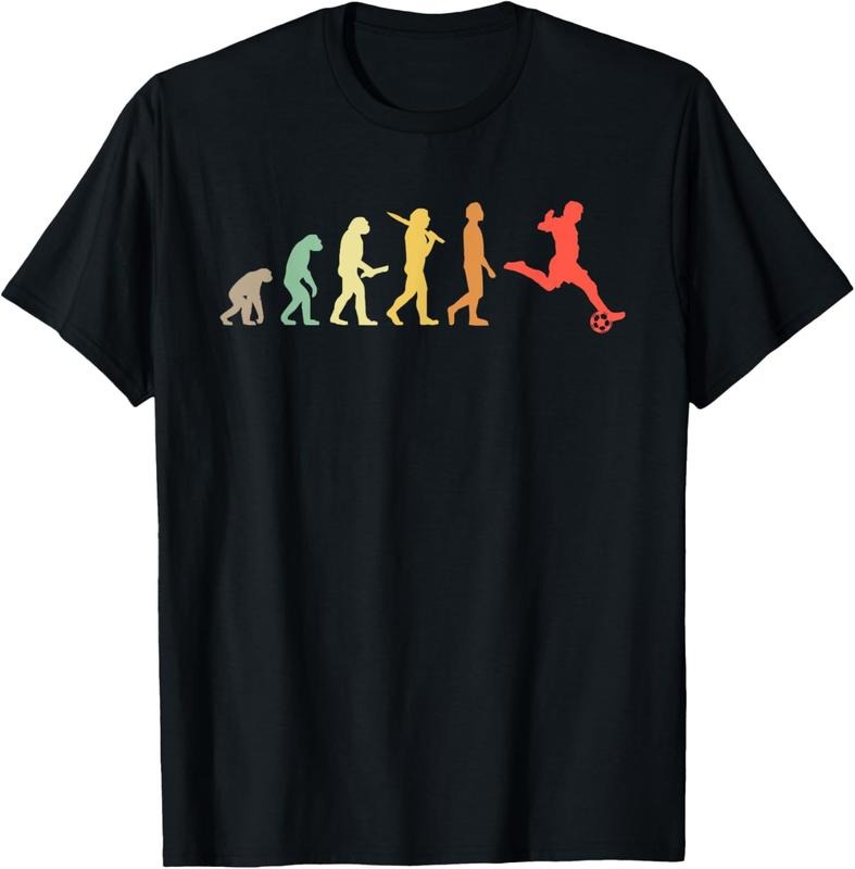 100% Cotton Retro Soccer Evolution Gift For Soccer Players T-Shirt Hoodie, Sweatshirt | HypeCrazeTee.com