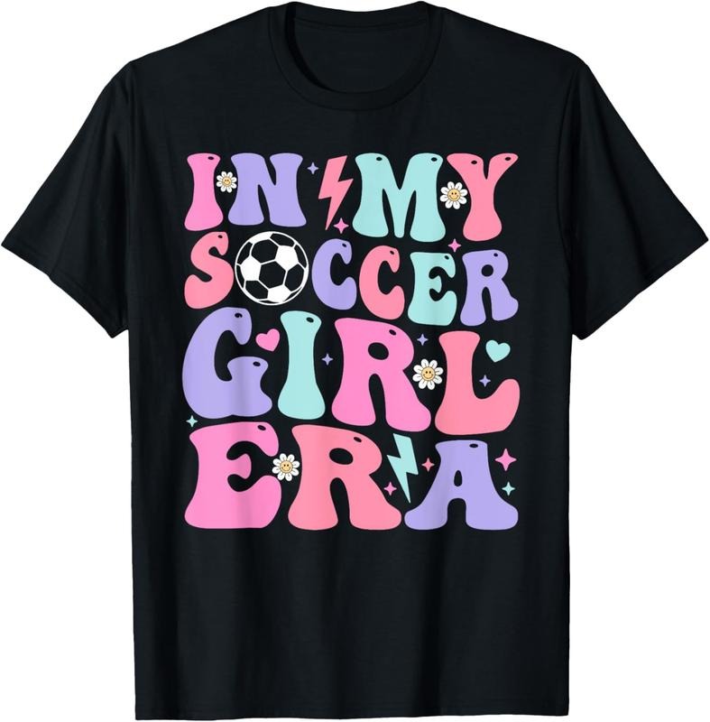 100% Cotton Retro Soccer Girls Shirt Women Teens In My Soccer Girl Era T-Shirt Hoodie, Sweatshirt | HypeCrazeTee.com