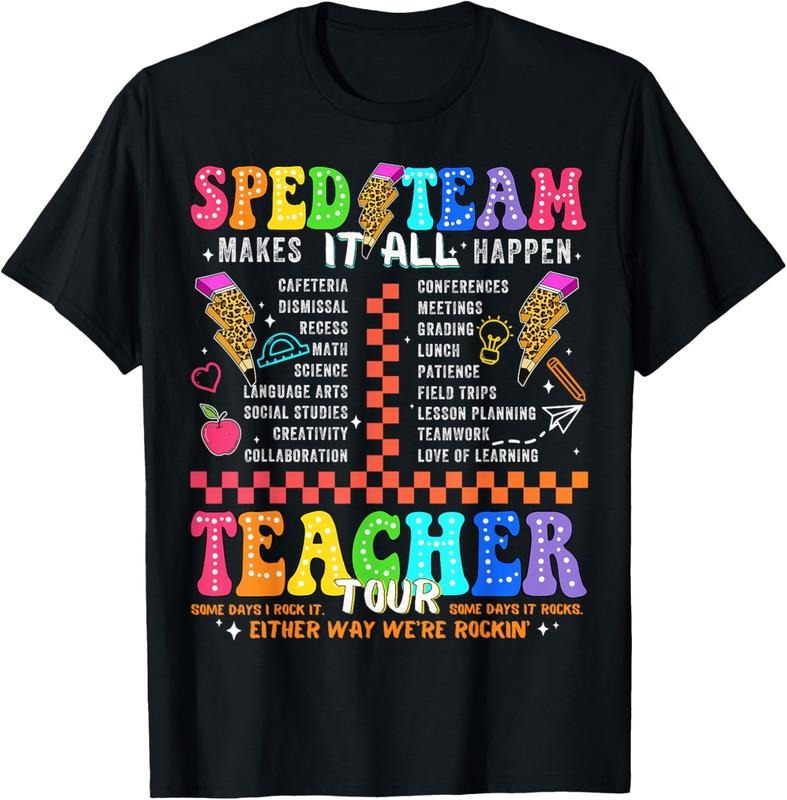 100% Cotton Retro Teacher Tour Special Education Funny SPED Teacher T-Shirt Hoodie, Sweatshirt | HypeCrazeTee.com