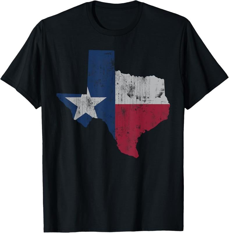 100% Cotton Retro Texas Flag Map Men Women  Youth Boys Girls  T-Shirt Hoodie, Sweatshirt | HypeCrazeTee.com