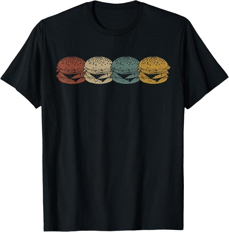100% Cotton Retro Vintage Cheeseburger Costume Hamburger Lovers T-Shirt Hoodie, Sweatshirt | HypeCrazeTee.com