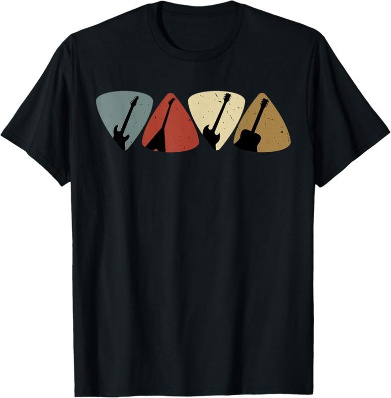 100% Cotton Retro Vintage Guitar Pick Player Guitarist Bassist Musician T-Shirt Hoodie, Sweatshirt | HypeCrazeTee.com