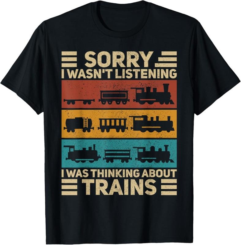 100% Cotton Retro Wagon Train Lover Model Railroad Conductor Funny Train T-Shirt Hoodie, Sweatshirt | HypeCrazeTee.com