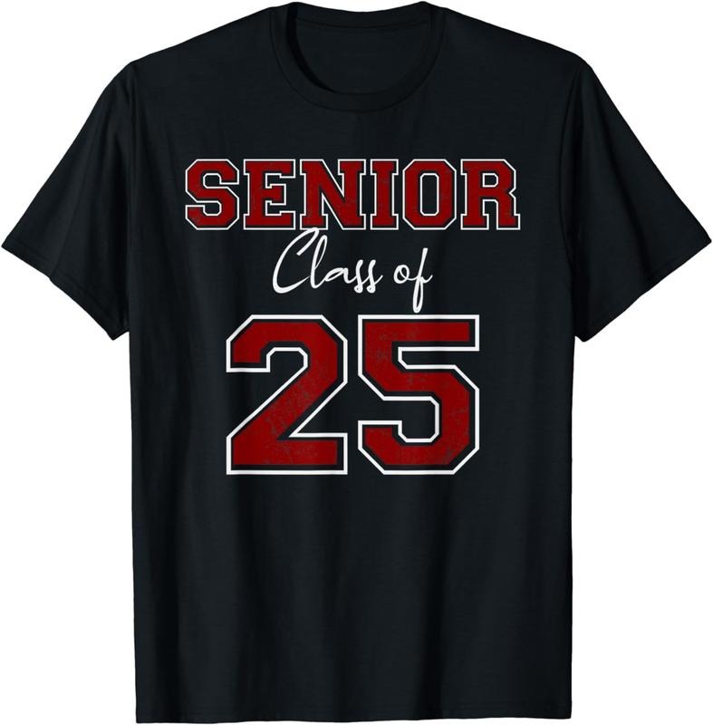 [100% Cotton]SENIOR 2025 - CLASS OF 2025 SENIOR - MAROON GRADS OF 25 7 T-Shirt Hoodie, Sweatshirt | HypeCrazeTee.com