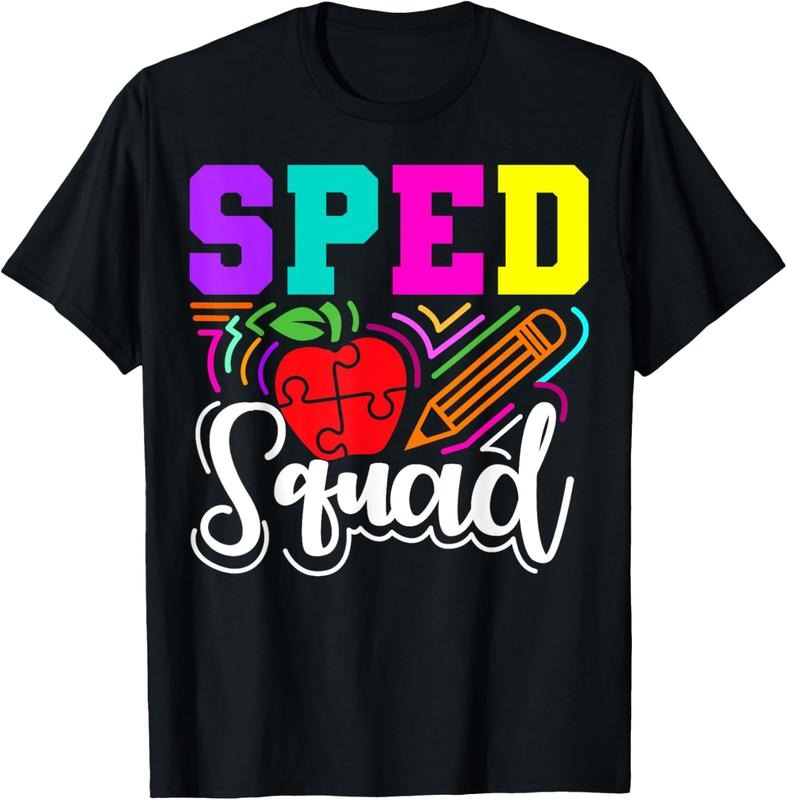 100% Cotton SPED Squad Special Education Teacher T-Shirt Hoodie, Sweatshirt | HypeCrazeTee.com