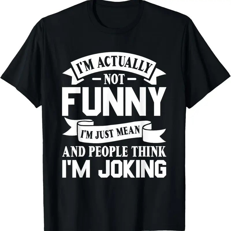 100% Cotton Sarcasm Office Humor i'm actually not funny i'm just mean T-Shirt Hoodie, Sweatshirt | HypeCrazeTee.com