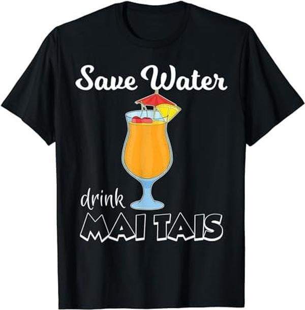 [100% Cotton]Save Water Pool Party Mai Tai Cocktail Lover T-Shirts, Hoodie, Sweatshirt