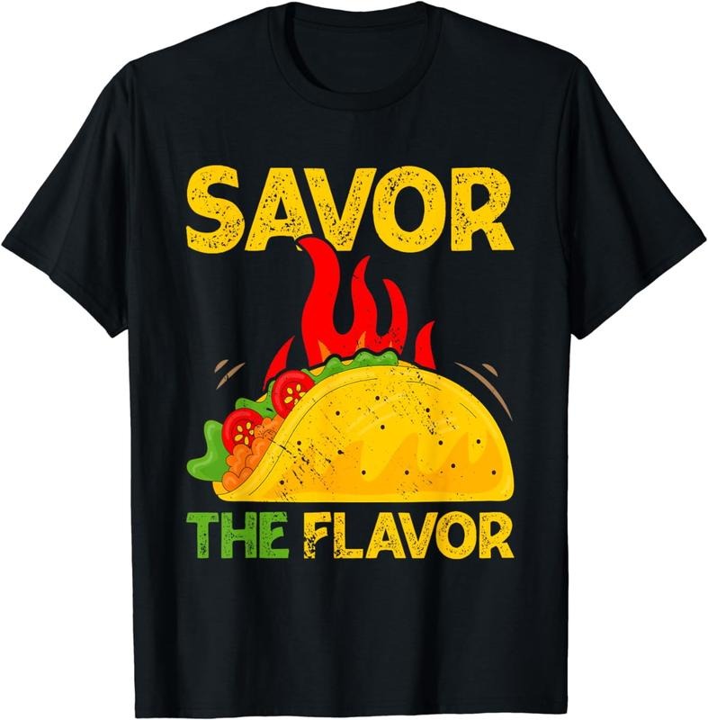 [100% Cotton]Savor The Flavor I Taco T-Shirt Hoodie, Sweatshirt | HypeCrazeTee.com