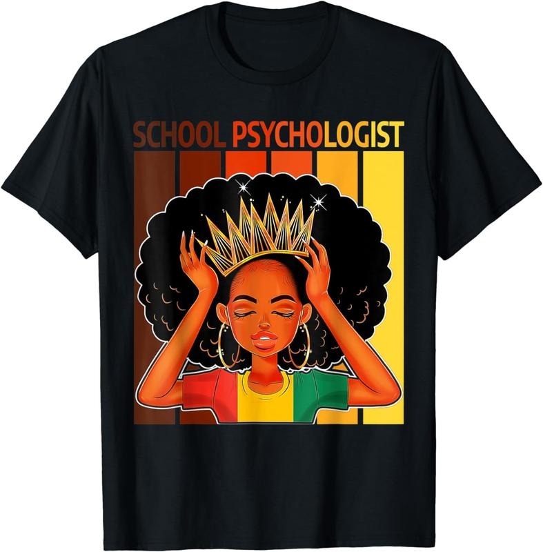 [100% Cotton]School Psychologist Afro African American Black History T-Shirt Hoodie, Sweatshirt | HypeCrazeTee.com