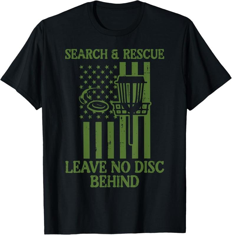 100% Cotton Search Rescue No Disc Behind Flag Frisbee Golf T-Shirts, Hoodie, Sweatshirt