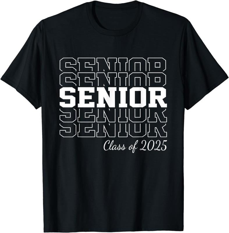 [100% Cotton]Senior 2025 Class of 2025 Seniors Graduation 2025 Senior 25 T-Shirt Hoodie, Sweatshirt | HypeCrazeTee.com