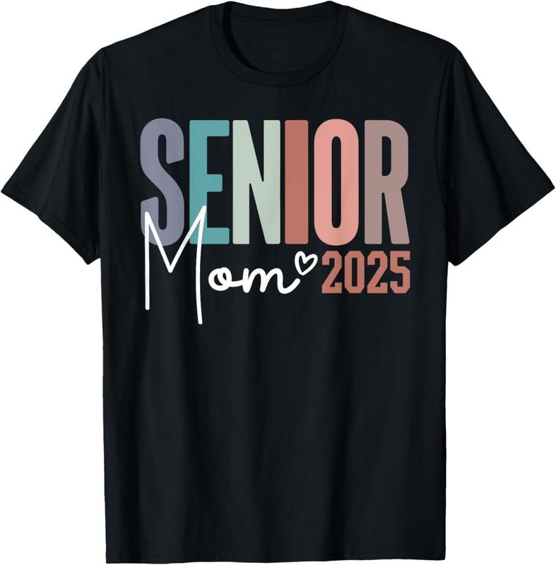 100% Cotton Senior Mom 2025 Class of 2025 T-Shirt Hoodie, Sweatshirt | HypeCrazeTee.com