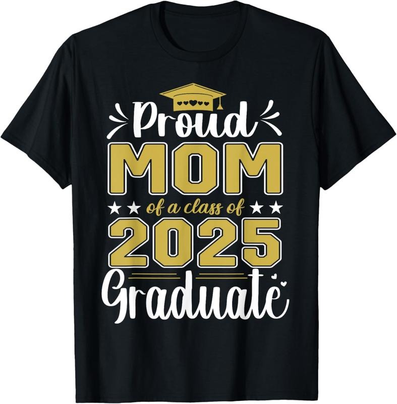 100% Cotton Senior Mom 2025 Graduation Proud Mom Of A Class of 2025 Grad T-Shirt Hoodie, Sweatshirt | HypeCrazeTee.com