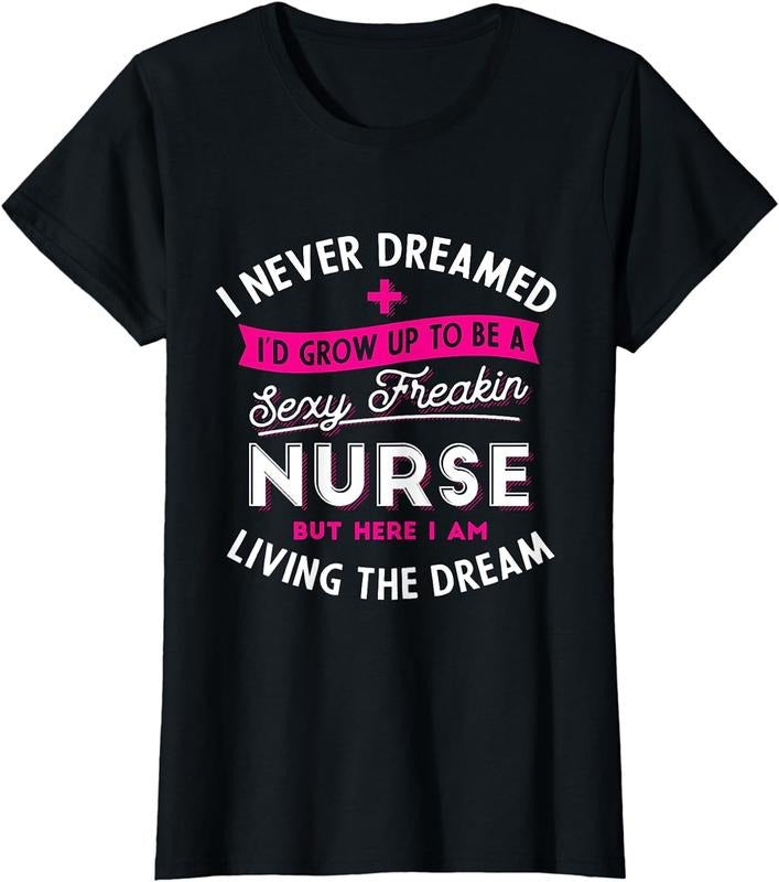 [100% Cotton]Sey Nurse - Funny Nursing & RN Graduation Gifts T-Shirt Hoodie, Sweatshirt | HypeCrazeTee.com