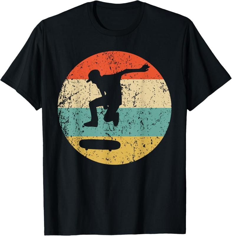 100% Cotton Skateboarding Shirt - Vintage Retro Skateboarder T-Shirt T-Shirt Hoodie, Sweatshirt | HypeCrazeTee.com