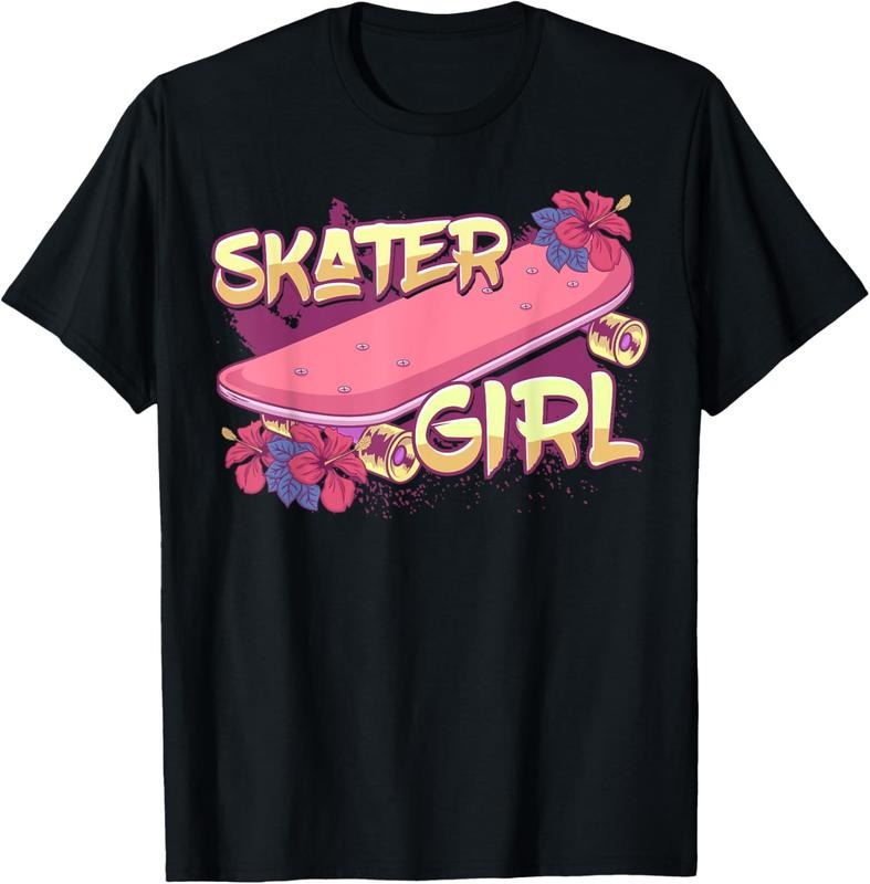 100% Cotton Skater Girl Skateboard Skateboarding T-Shirt Hoodie, Sweatshirt | HypeCrazeTee.com