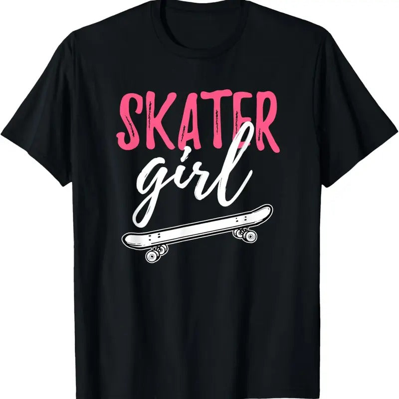 100% Cotton Skater Girl Skateboarding Skateboard Girls Gift T-Shirt Hoodie, Sweatshirt | HypeCrazeTee.com