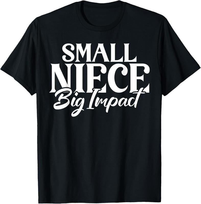 100% Cotton Small Niece big Impact Niece T-Shirt Hoodie, Sweatshirt | HypeCrazeTee.com