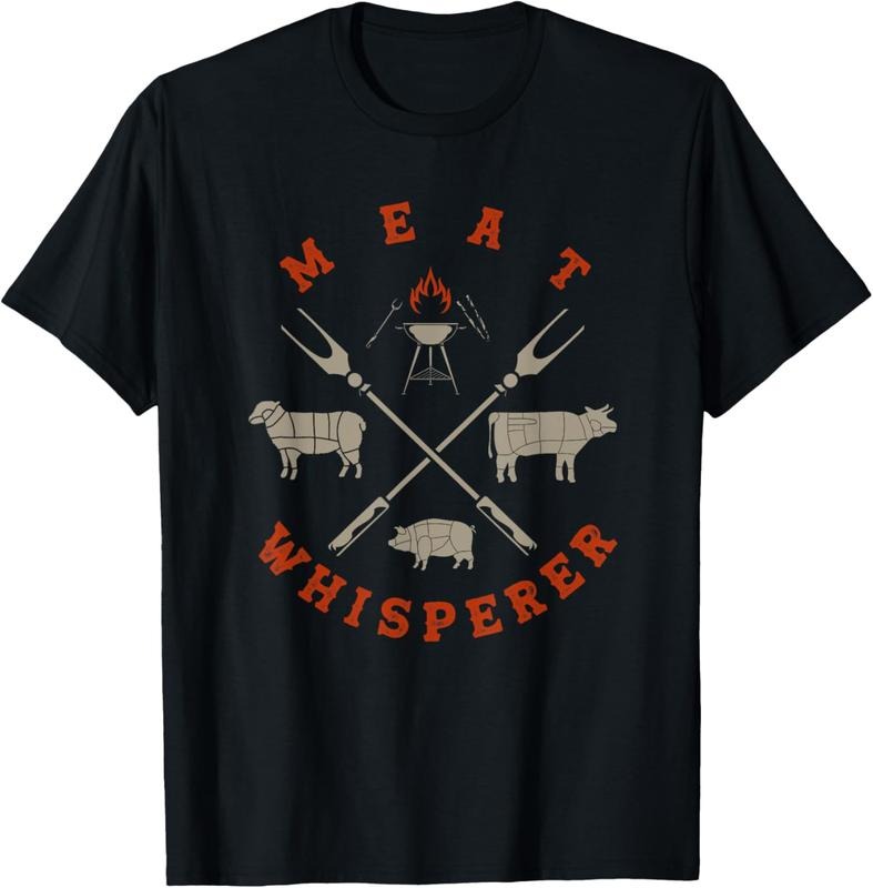 100% Cotton Smoked BBQ Grilling Meat Smoking Meat Whisperer Barbecue T-Shirt Hoodie, Sweatshirt | HypeCrazeTee.com