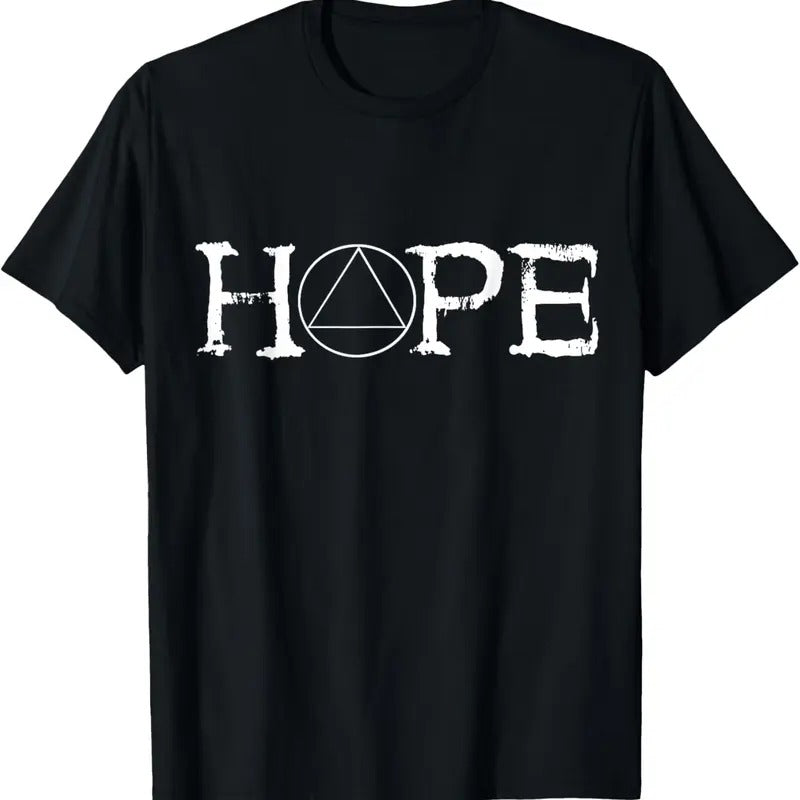 100% Cotton Sobriety Hope Recovery Alcoholic Abstinence Sober AA Support T-Shirt Hoodie, Sweatshirt | HypeCrazeTee.com