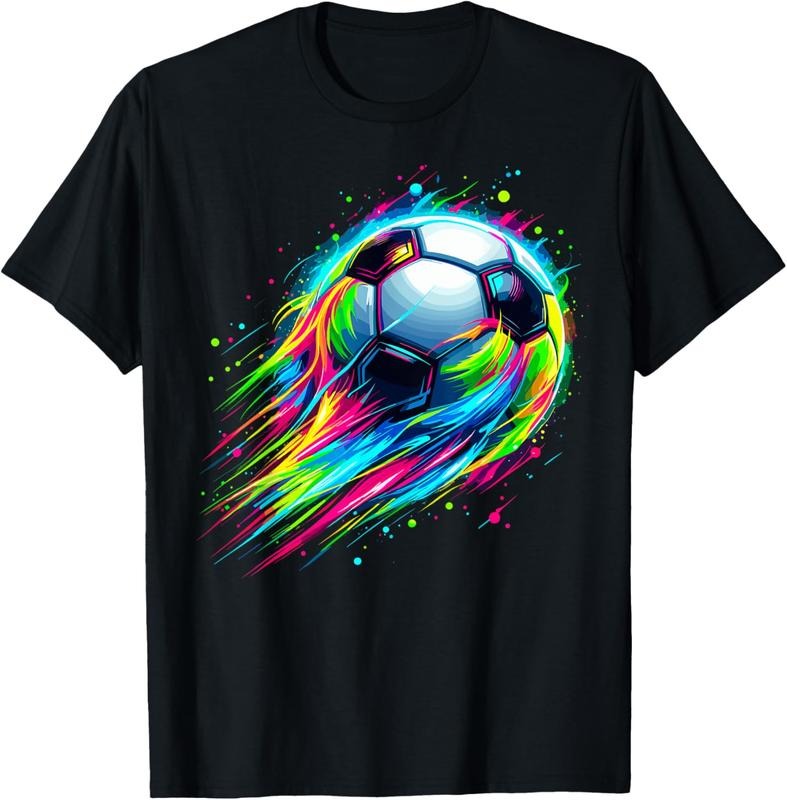 100% Cotton Soccer Colorful Tie Dye Soccer Ball T-Shirt Hoodie, Sweatshirt | HypeCrazeTee.com