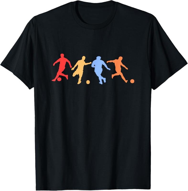 100% Cotton Soccer Gifts - Retro Vintage Colors Soccer Players T-Shirt Hoodie, Sweatshirt | HypeCrazeTee.com