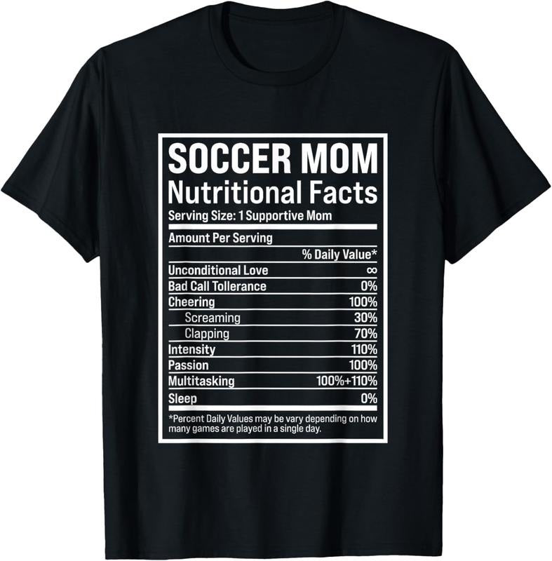 100% Cotton Soccer Mom Ball Mom Nutritional Facts Funny Mothers Day 2021 T-Shirt Hoodie, Sweatshirt | HypeCrazeTee.com