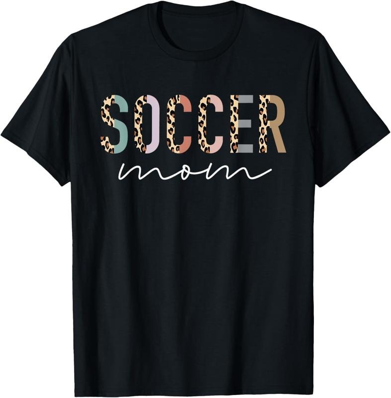 100% Cotton Soccer Mom Gifts Leopard Print Soccer Mama Mother's Day T-Shirt Hoodie, Sweatshirt | HypeCrazeTee.com
