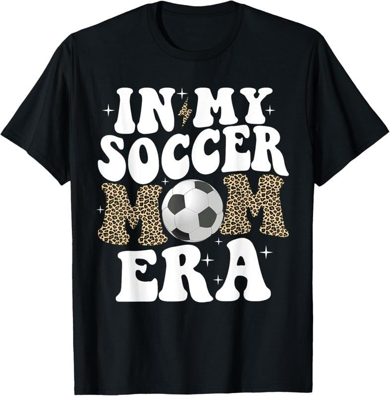 100% Cotton Soccer Mom Shirt Women Leopard In My Soccer Mom Era T-Shirt Hoodie, Sweatshirt | HypeCrazeTee.com