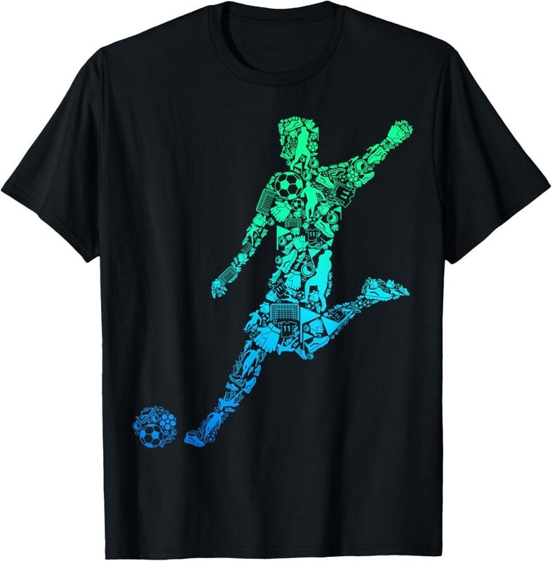 100% Cotton Soccer Player Boys  Youth Men T-Shirt Hoodie, Sweatshirt | HypeCrazeTee.com