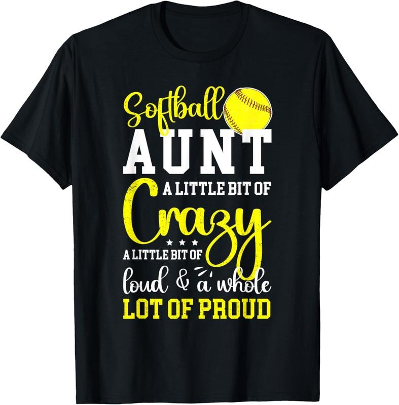 100% Cotton Softball Aunt Proud Aunt Of A Softball Player Aunt T-Shirt Hoodie, Sweatshirt | HypeCrazeTee.com