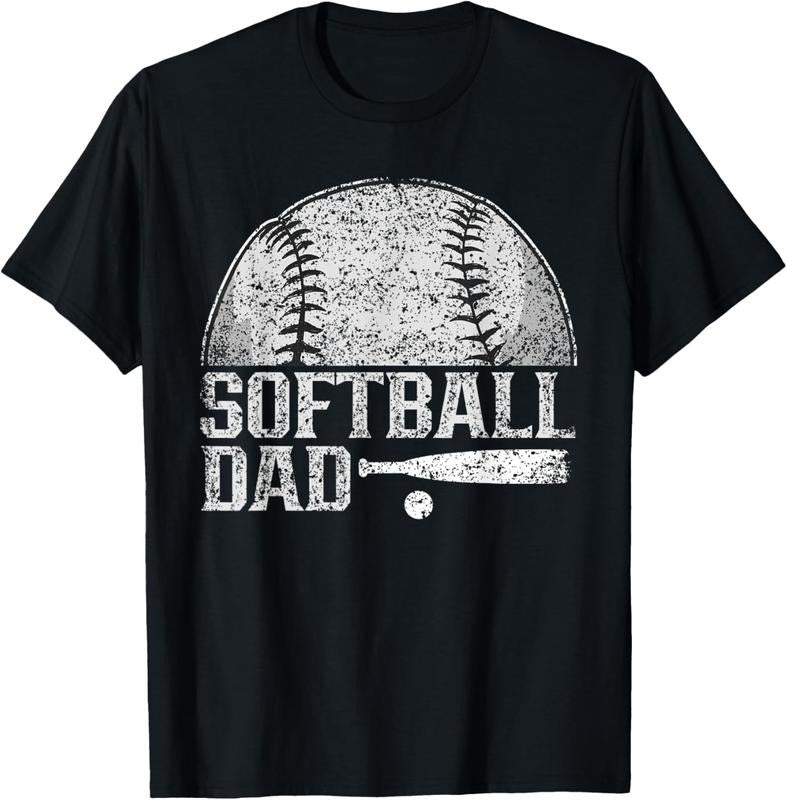 100% Cotton Softball Dad Hobby Lover Player Softballer Softball Father T-Shirt Hoodie, Sweatshirt | HypeCrazeTee.com